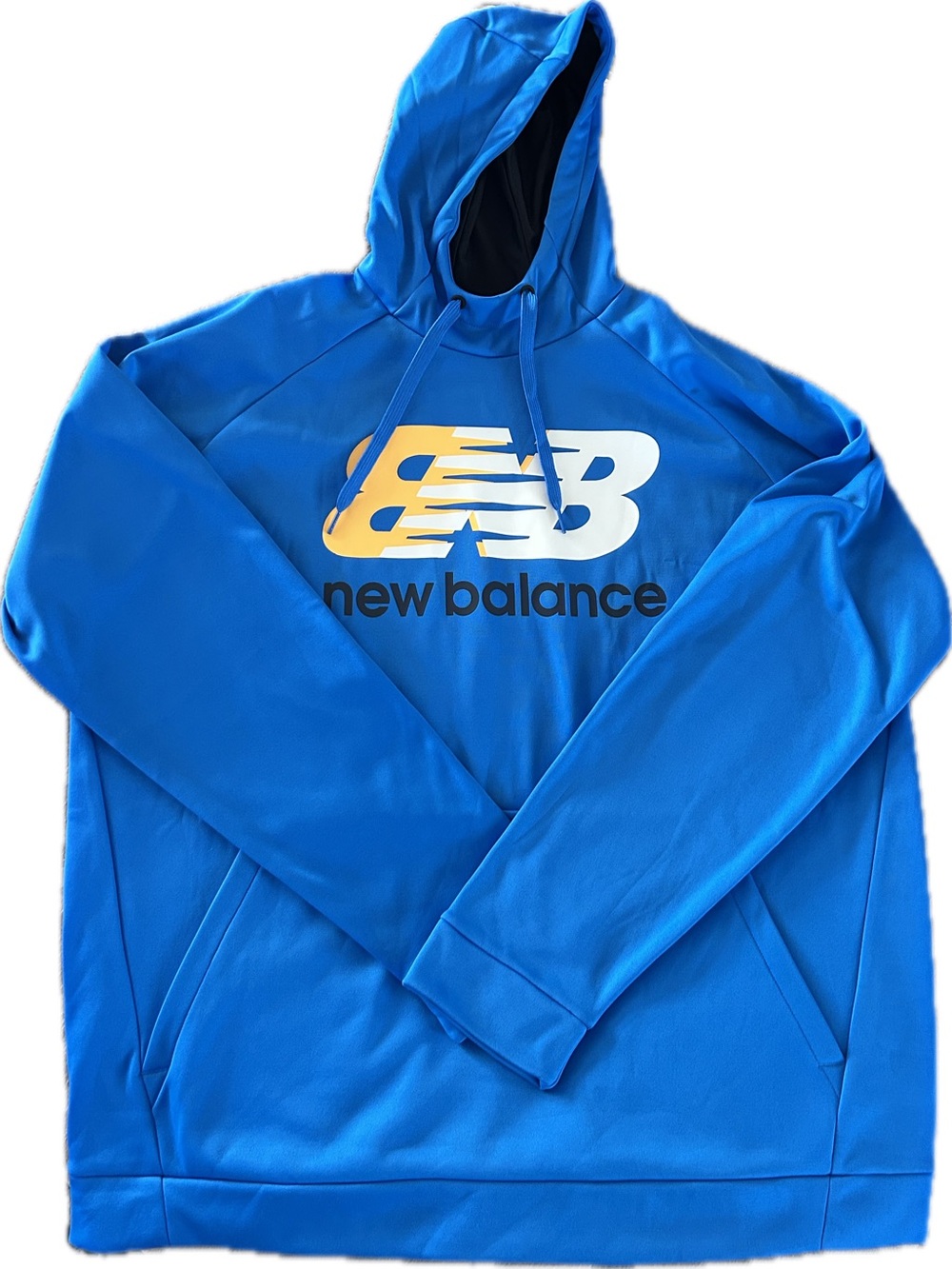 New Balance Men's Bright Blue Logo Hoodie